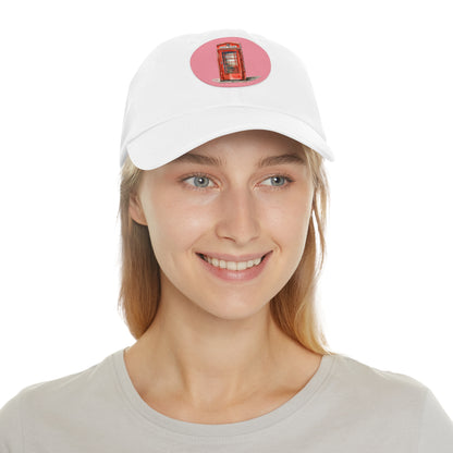Vintage Style Dad Hat with Leather Patch, Casual Cap, Gift for Dad, Everyday Wear, Adjustable Hat, Unique Accessories