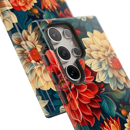 Floral Phone Case - Vibrant Tough Cases, Stylish Floral Cell Phone Cover, Gift for Her, Trendy Phone Accessory, Flower Design