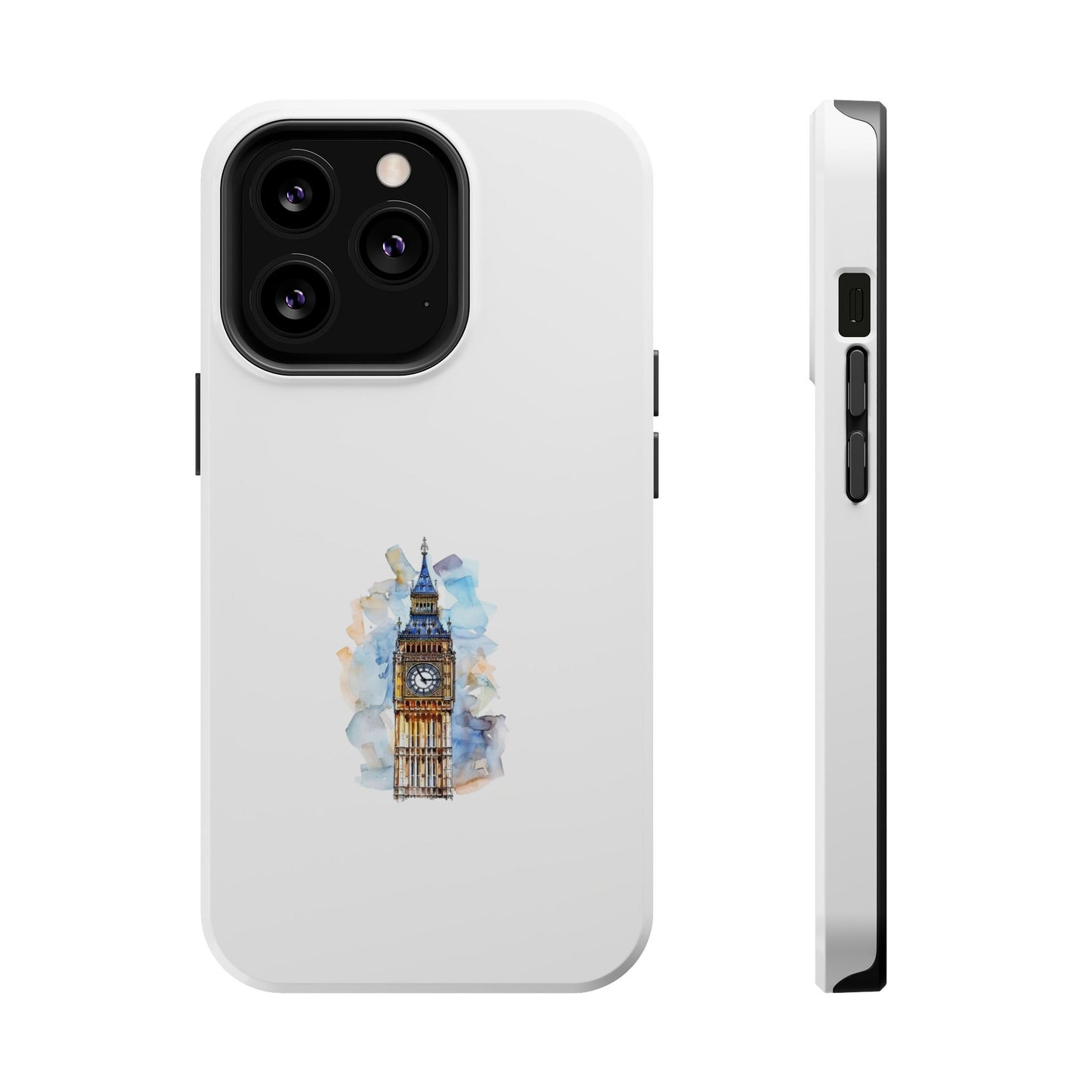 Artistic Magnetic Phone Cases with Iconic Designs, Unique Cell Phone Cover, London Tower Case, Gift for Travelers, Customizable Art Cases