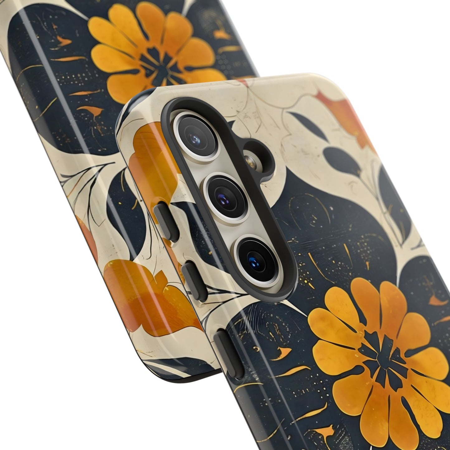 Floral Phone Case - Tough Cases, Botanical iPhone Cover, Vintage Flower Design, Durable Smartphone Protection, Unique Gift Idea