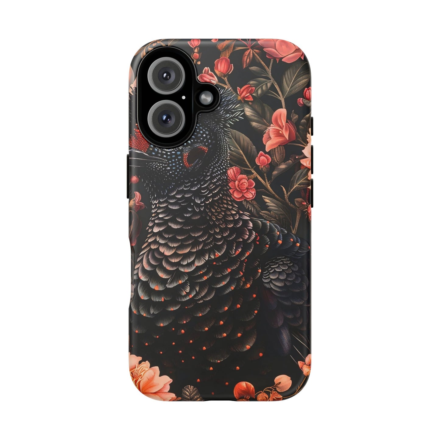 Tough Cases: Floral Design Phone Case, Stylish Protection for Your Phone, Unique Gift for Bird Lovers, Vibrant Floral Art, [...]