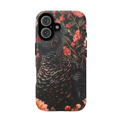 Tough Cases: Floral Design Phone Case, Stylish Protection for Your Phone, Unique Gift for Bird Lovers, Vibrant Floral Art, [...]