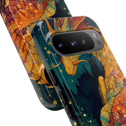 Dragon Art Phone Case, Tough Phone Cover, Fantasy Gift, Unique Mobile Accessory, Dragon Lover Gift, Stylish Protection