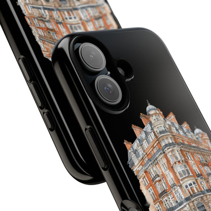 Cityscape Phone Case, Tough Phone Cover, Urban Art Case, Vintage Architecture Design, Gift for Travelers, Stylish Phone Accessory