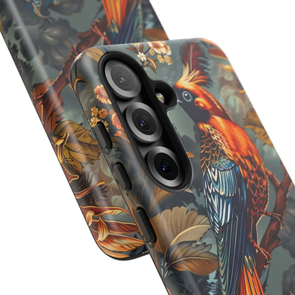 Vibrant Phone Case with Exotic Bird Design, Floral Phone Cover, Tough Case for Nature Lovers, Unique Gift Idea, Phone Accessory, [...]
