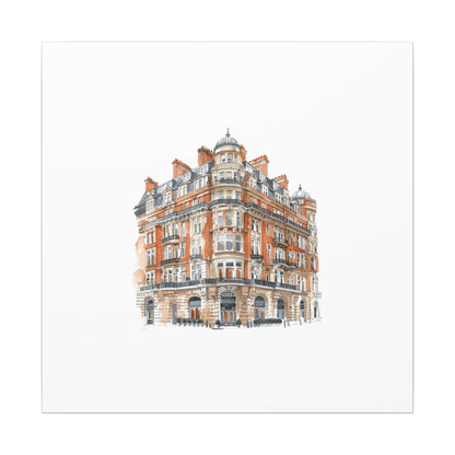 Artistic Matte Canvas Print of Historic Building, Wall Art Decor, Home Interior, Unique Gift, Fine Art, Architecture Lover, Urban Design