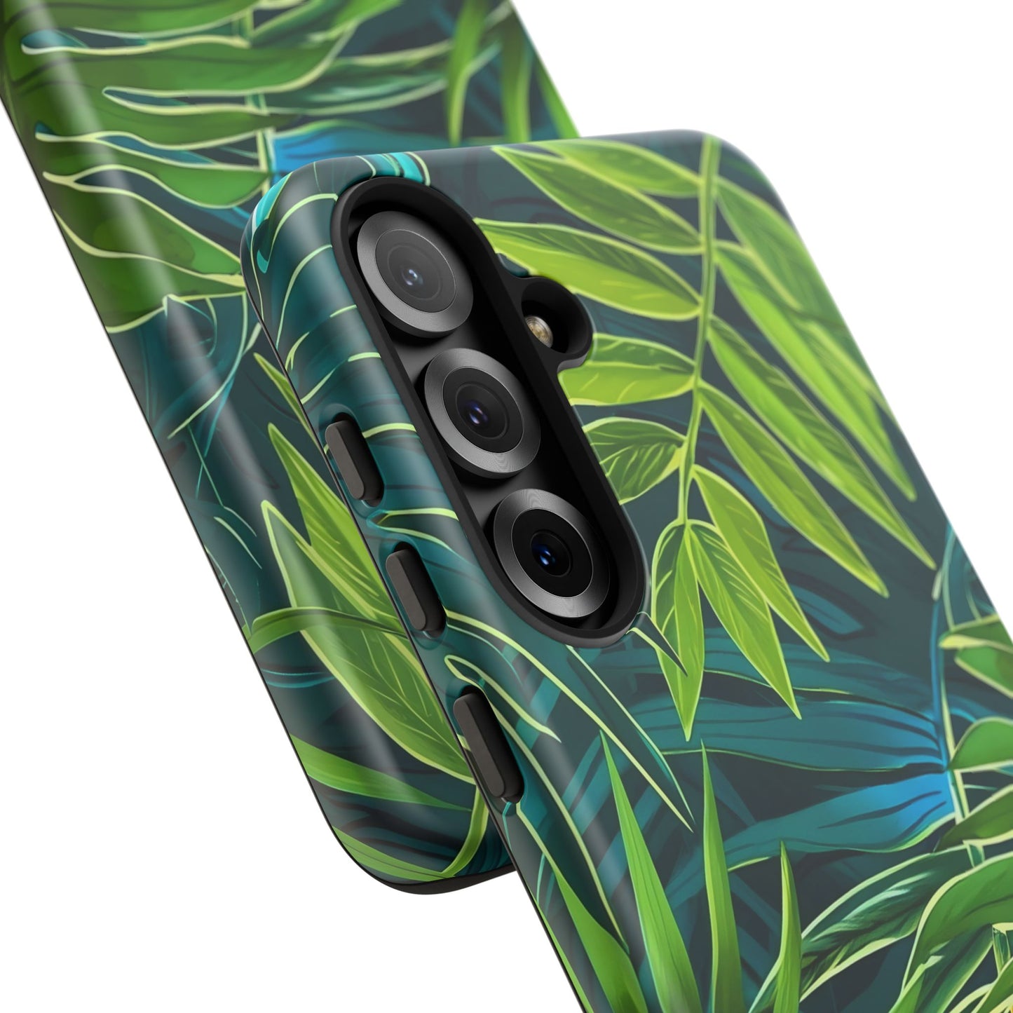 Tropical Phone Case - Durable Green Leaf Design, Eco-Friendly Gift, Trendy Accessory, Nature Lover's Case, Summer Vibes