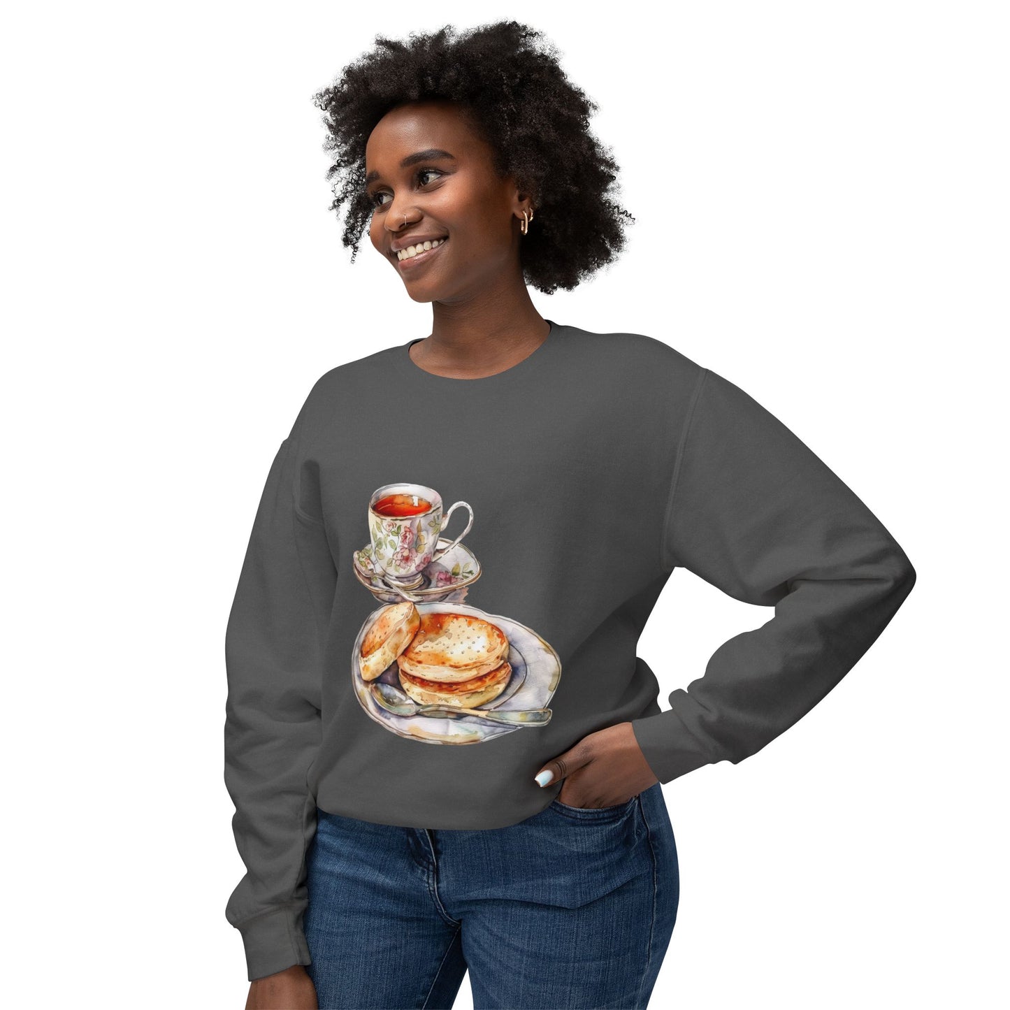 Unisex Lightweight Crewneck Sweatshirt - Classic Royal Dishes of Britain