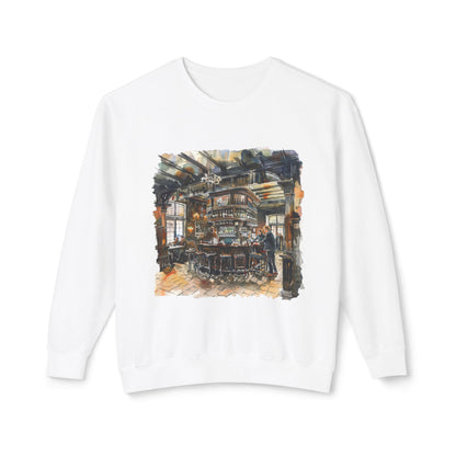 Unisex Lightweight Crewneck Sweatshirt Classy - Cozy British Pub