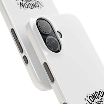 London-Themed Phone Case | Slim Phone Cases, Travel Accessories, Gift for London Lovers, Unique Phone Cover, Fun Design, Typography Art