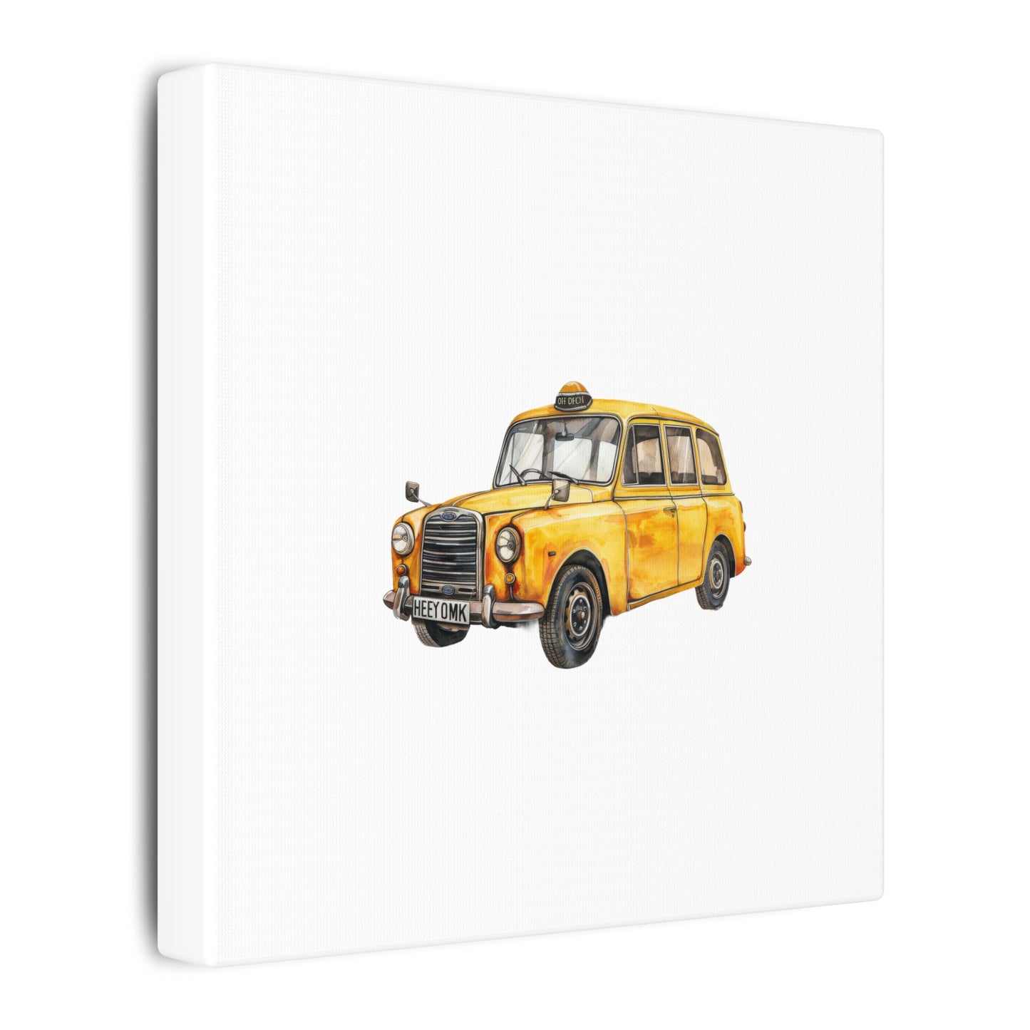Vintage Taxi Matte Canvas, Stretched, 0.75" (Multi-Size)