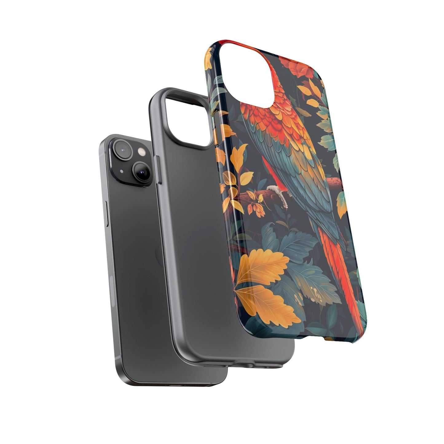 Vibrant Parrot Phone Case - Tough, Stylish, Nature-Inspired, Tropical, Wildlife, Perfect Gift, Summer Vibes