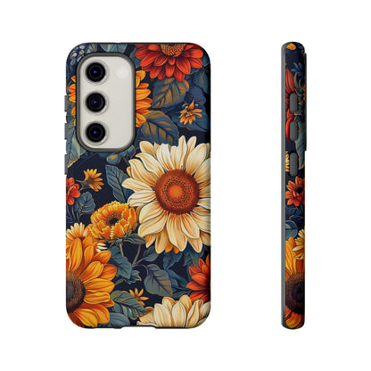 Floral Tough Phone Case | Sunflower Design, iPhone Cover, Protective Case, Gifts for Her, Floral Phone Accessory