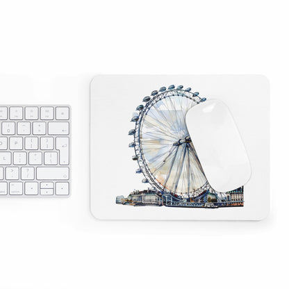 London Eye Mouse Pad - Perfect Gift for Travelers, Office Decor, Home Office Essentials, Desk Accessories, Unique Stationery