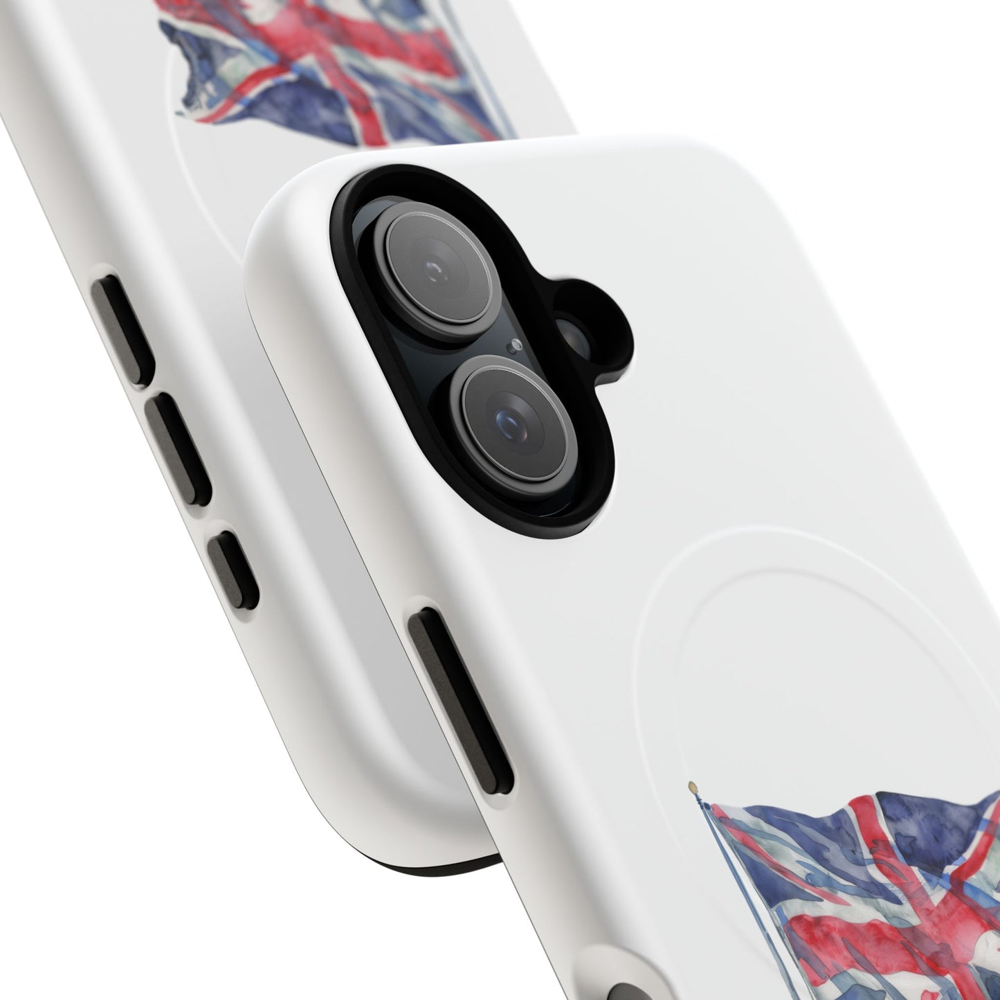 UK Flag Tough Magnetic Phone Case, Durable Phone Cover, Custom MagSafe Compatible, Gifts for Travelers, British Flag Mac Case