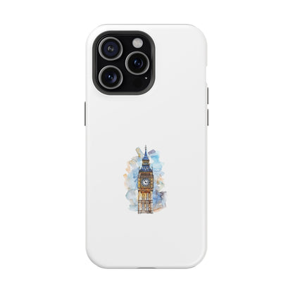 Artistic Magnetic Phone Cases with Iconic Designs, Unique Cell Phone Cover, London Tower Case, Gift for Travelers, Customizable Art Cases