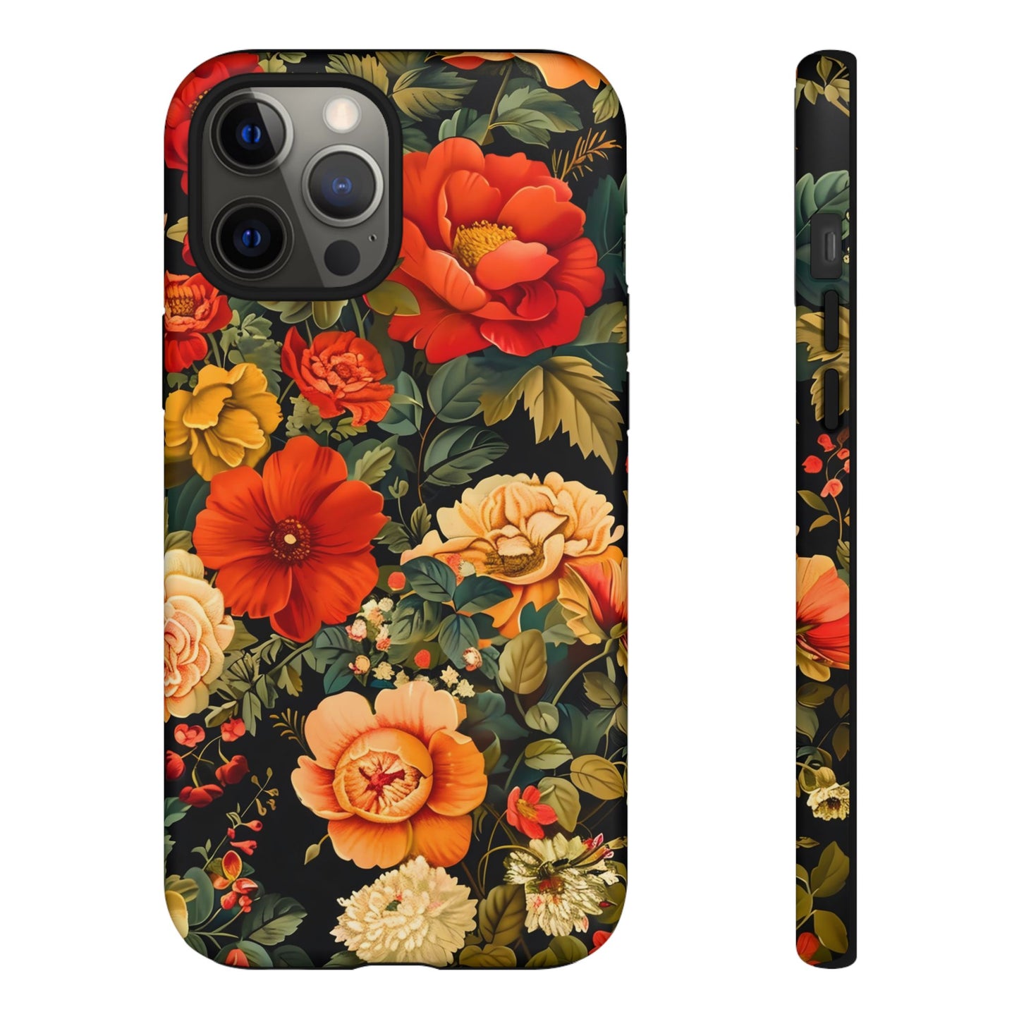 Floral Phone Case, Tough Cases, Decorative Tech Accessories, Gift for Her, Nature Lover Gift, Boho Style Case, Spring Floral Cover