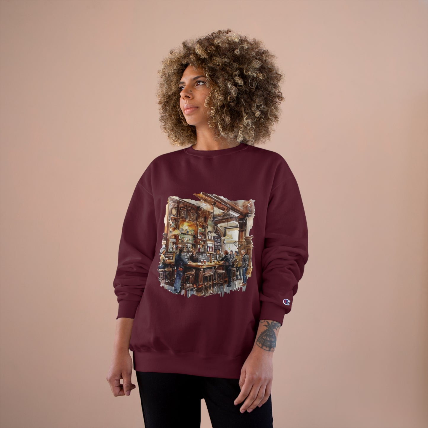 Champion Sweatshirt - Home Away from Home - British Pub Atmosphere