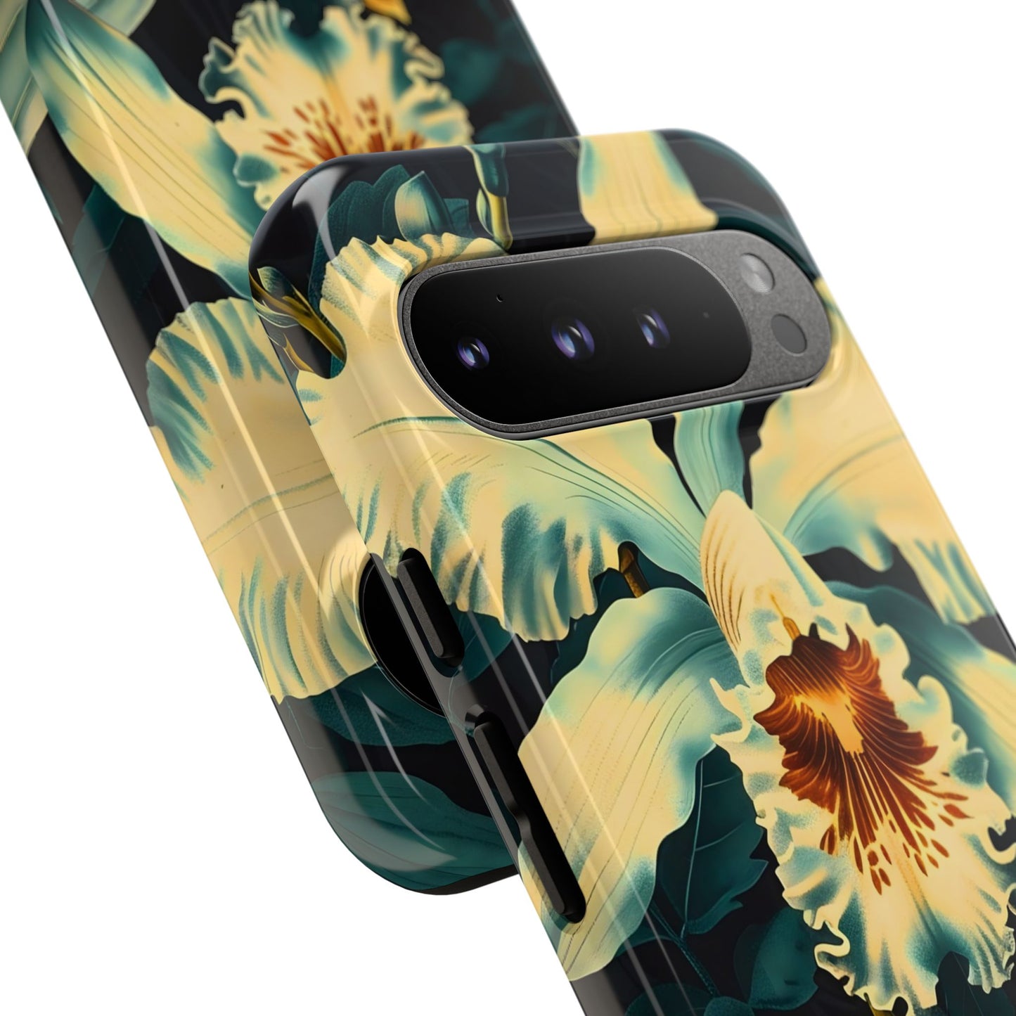 Floral Phone Case - Tough Cases with Orchid Design, Durable Smartphone Cover for Nature Lovers, Floral Gift for Her, Botanical [...]