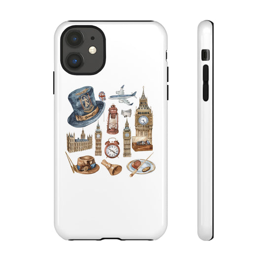 London-Themed Phone Case, Durable iPhone Cover, Gift for Travelers, Unique Cell Phone Accessories, Stylish Gadget Protection