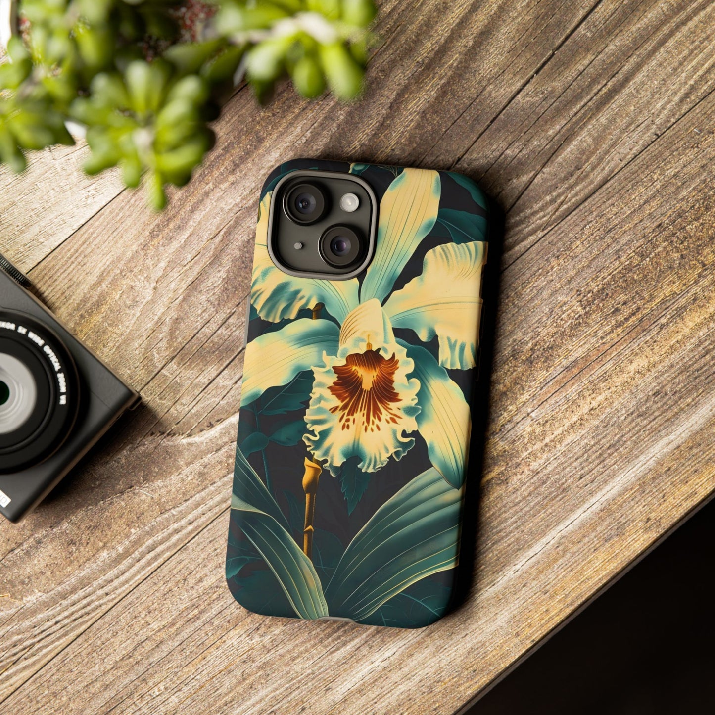 Floral Phone Case - Tough Cases with Orchid Design, Durable Smartphone Cover for Nature Lovers, Floral Gift for Her, Botanical [...]