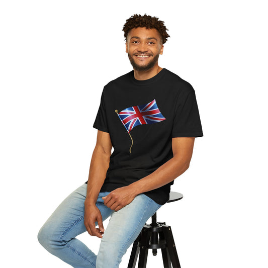Unisex Garment-Dyed T-shirt - British Heritage: Union Jack Flag Art