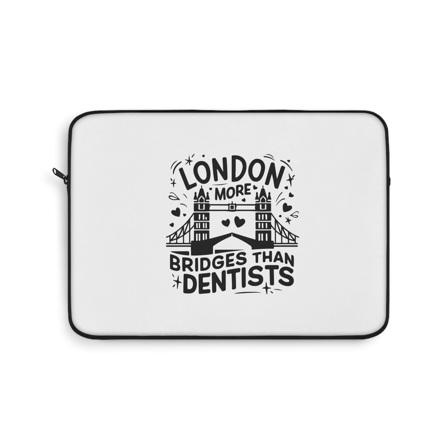 London-Inspired Laptop Sleeve, Unique Tech Accessory, Gift for Travelers, Laptop Case, Fun Office Decor