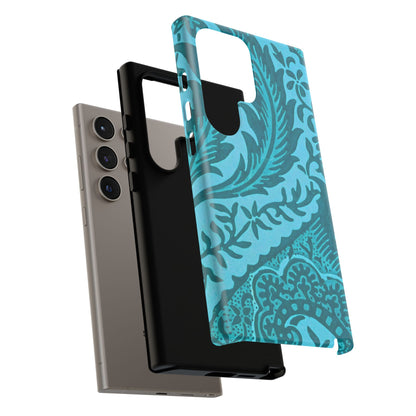 Protective Phone Case with Elegant Teal Design, Tough Cases, Floral Phone Cover, Stylish Smartphone Protection, Gifts for Her, Trendy [...]