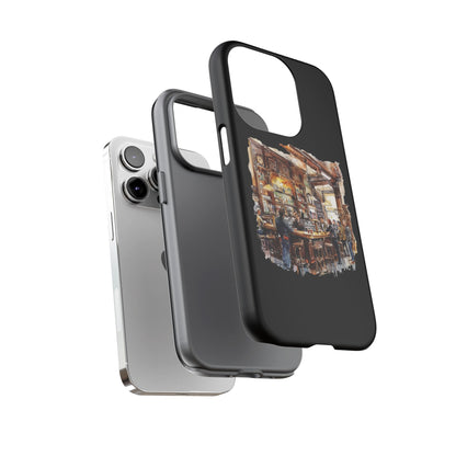 Artistic Phone Case - Cozy Pub Vibe, Trendy Smartphone Accessory, Gift for Friends, Modern Design, Durable Protection