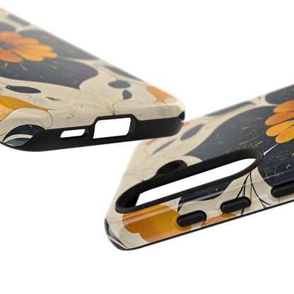 Floral Phone Case - Tough Cases, Botanical iPhone Cover, Vintage Flower Design, Durable Smartphone Protection, Unique Gift Idea