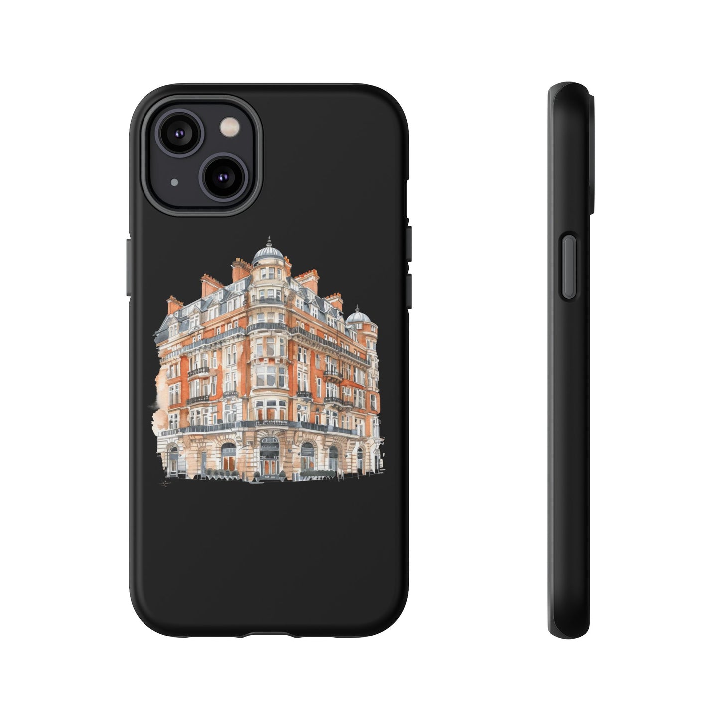Cityscape Phone Case, Tough Phone Cover, Urban Art Case, Vintage Architecture Design, Gift for Travelers, Stylish Phone Accessory