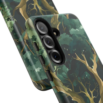 Forest Green Phone Case, Nature-Inspired Tough Cases, Eco-Friendly Gift, Outdoor Lover Accessory, Unique Phone Cover