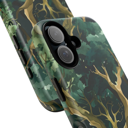Forest Green Phone Case, Nature-Inspired Tough Cases, Eco-Friendly Gift, Outdoor Lover Accessory, Unique Phone Cover