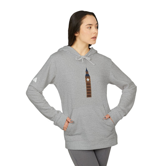 adidas Unisex Fleece Hoodie - London's Landmark - The Iconic Clock Tower