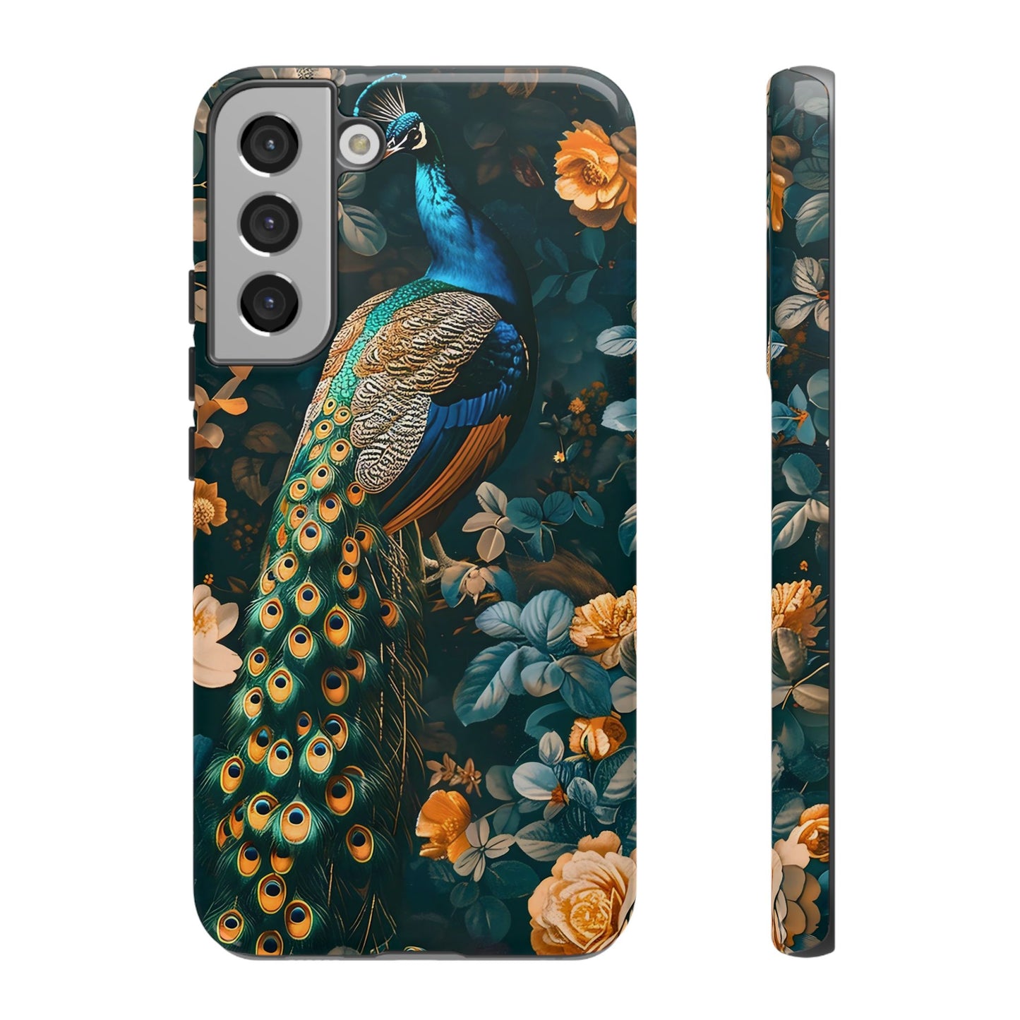Peacock Phone Case - Elegant Floral Design, Tough Case for Protection, Unique Gift for Nature Lovers, Stylish Accessory, Eco-Friendly