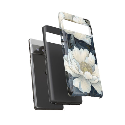 Elegant Floral Phone Case, Floral iPhone Cover, Flower Art Phone Case, Eco-Friendly Mobile Protection, Tough & Stylish Phone Case