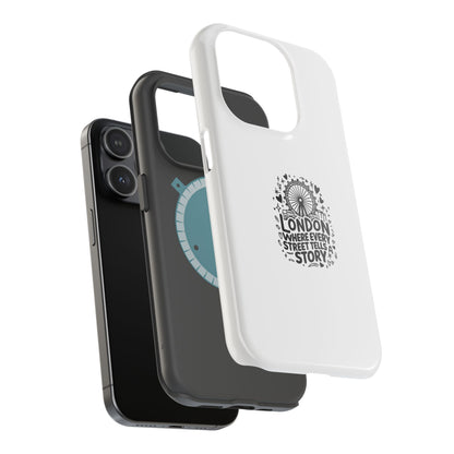London Story Magnetic Tough Case - Unique Design for Travel Lovers
