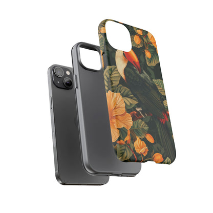 Tropical Toucan Phone Case, Exotic Bird Cover, Nature Lover Gift, Eco-Friendly Design, Customizable Tech Accessory