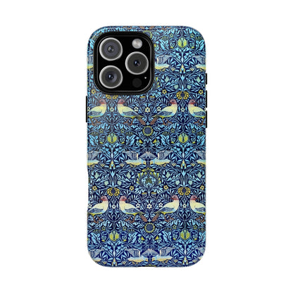 Bird and Floral Pattern Phone Case, Tough Cases, Gift for Nature Lovers, Eco-friendly, Custom Phone Accessories, All-Occasion