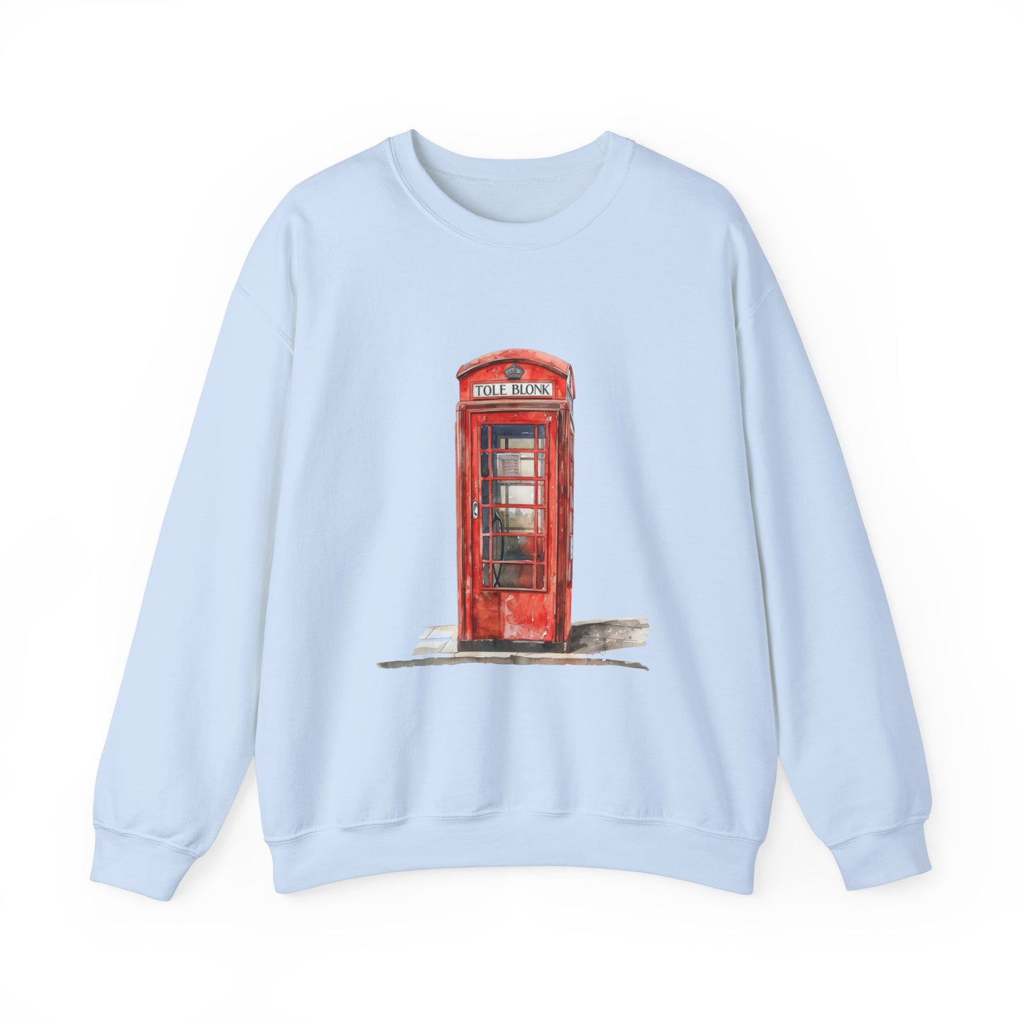 Unisex Heavy Blend™ Crewneck Sweatshirt Classy - Iconic British Public Telephone
