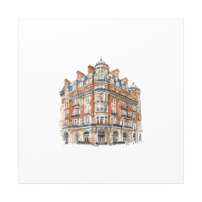 Artistic Matte Canvas Print of Historic Building, Wall Art Decor, Home Interior, Unique Gift, Fine Art, Architecture Lover, Urban Design