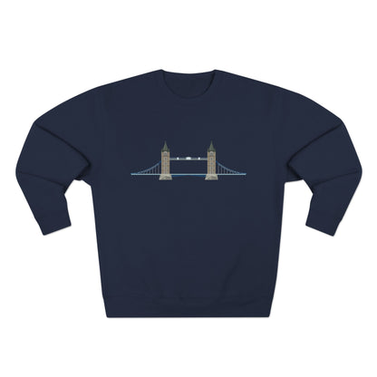 Unisex Crewneck Sweatshirt - Tower Bridge - Iconic London Landmark