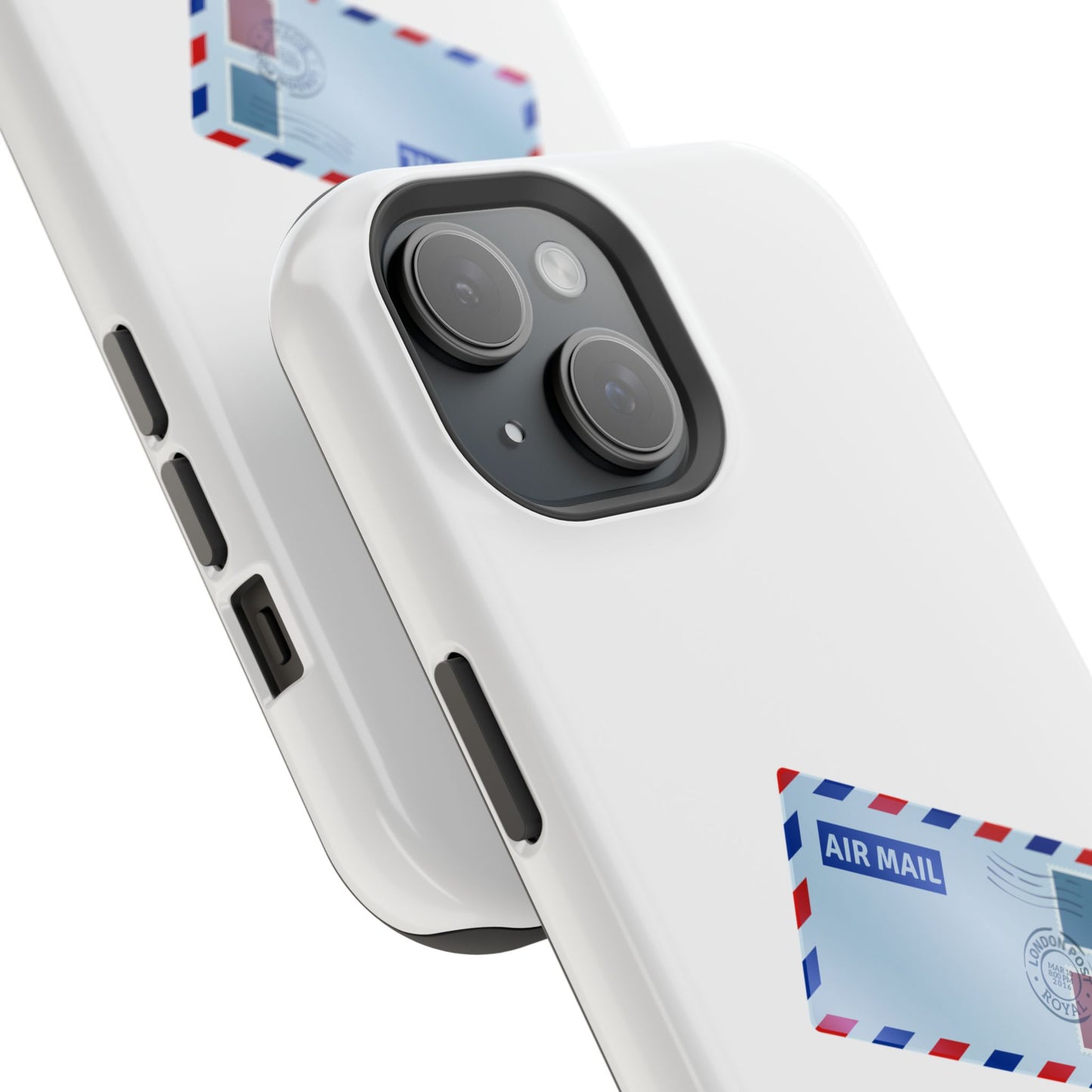 Air Mail Design Magnetic Phone Cases, Custom Phone Cover, Unique Gift for Travelers, Stylish Accessories for Holidays, Fun Phone Cases