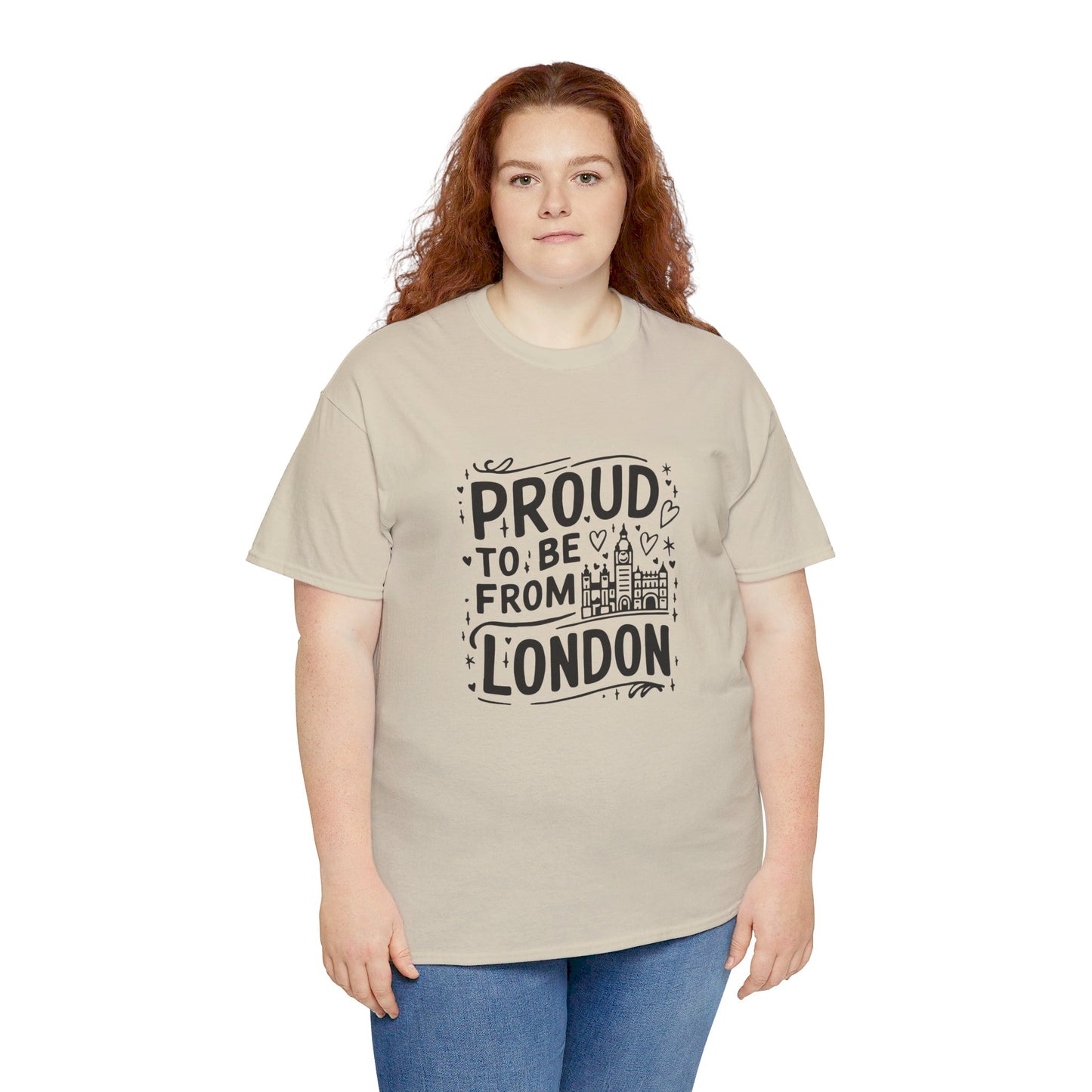 Proud to be from London Watercolor Art Collection Breathable Unisex Cotton T-Shirt