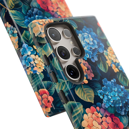 Floral Phone Case, Stylish Tough Case for Gardener Gift, Flower Lover Accessory, Pretty Floral Design, Protective Case