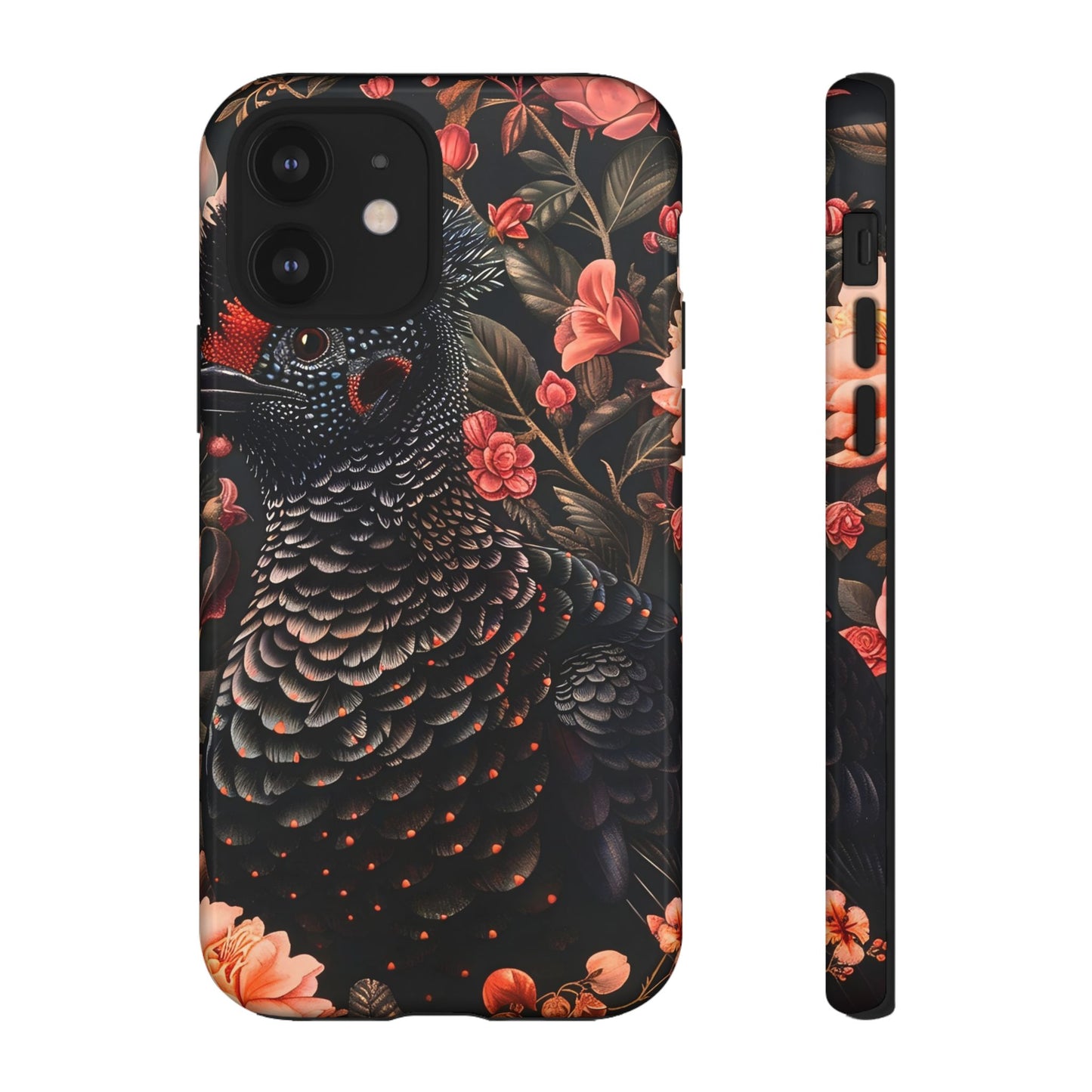 Tough Cases: Floral Design Phone Case, Stylish Protection for Your Phone, Unique Gift for Bird Lovers, Vibrant Floral Art, [...]