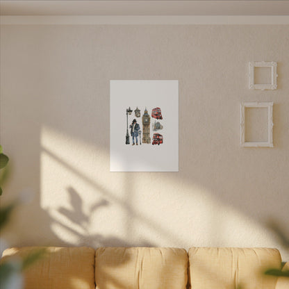 Canvas Art Print, London Skyline, Home Decor, Wall Art, Gift Idea, Travel Memories, Modern Wall Art