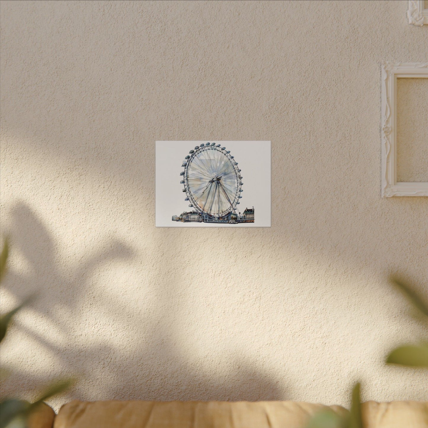 London Eye Canvas Print, Wall Art Decor, Travel Gift, Home Decoration, Unique Art Piece