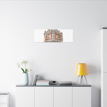 Artistic Matte Canvas Print of Historic Building, Wall Art Decor, Home Interior, Unique Gift, Fine Art, Architecture Lover, Urban Design