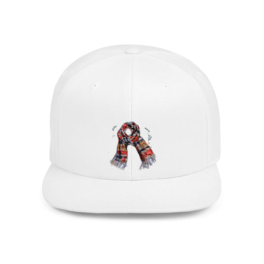 London Black Cab Illustration Flat Bill Snapback
